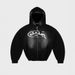 Zipper Hoodie Cool Boy Internet Celebrity Hooded Cardigan Little Bell Letter New Print Top Jacket_desvips.com