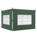 2er-Set Seitenteile Für Pavillon 3x3/3x4 M, Seitenwand Mit Fenster, Wasserdicht Grün_desvips.com