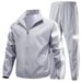 Men's Sports Suit Spring And Autumn New Reflective Two-Piece Set Running Casual Sportswear Couple Outfit Customizable_desvips.com