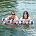 Inflatable Striped Lounge Chair With Foldable Design - New Floating Bed & Hammock For Pool Lake & Beach (Quick-Dry Heavy-Duty PVC)_desvips.com