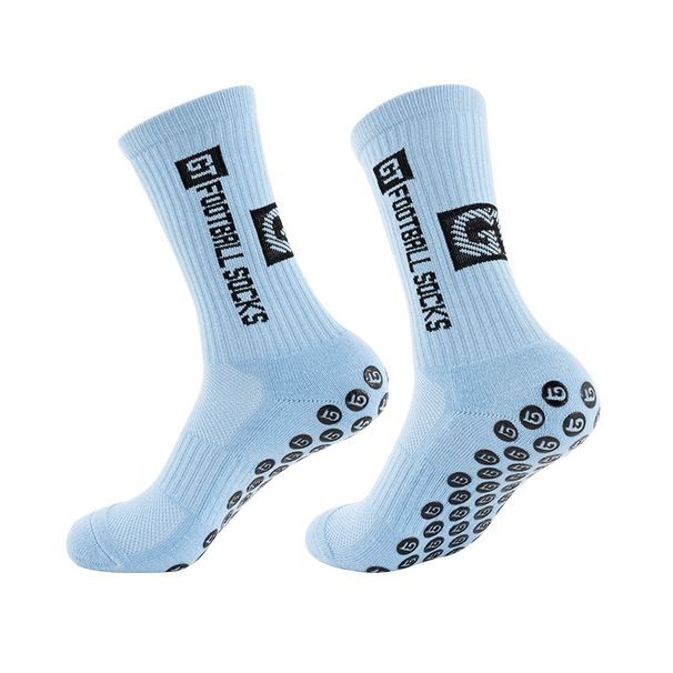 Non-Slip Football Socks For Men & Kids - Mid-Calf Cotton Blend Sports Socks For Training & Matches (Multiple Colors & Sizes)_desvips.com