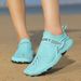Unisex Quick-Dry Water Shoes With Adjustable Hook & Loop Strap - Breathable Mesh For Beach, Surfing & Hiking | Anti-Slip Rubber Sole_desvips.com