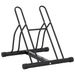 Black Steel Bike Rack - Durable And Corrosion-Resistant - Stable Structure - Non-Slip Rubber Caps - Includes Mounting Hardware_desvips.com