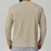 KOOSSOASIS Men's Skin-Friendly Breathable Sports Casual Long-Sleeve T-Shirt For Yoga Outdoor Basic Crew Neck Top 1186_desvips.com