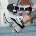 Deformed Four Wheeled Running Shoes That Can Walk And Skate Wheel Shoes New Roller Skates Roller Skates_desvips.com