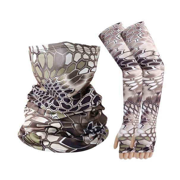 Unisex UV Protection Arm Sleeves & Neck Gaiter - Breathable Cooling Sun Shield For Cycling, Fishing, Outdoor Sports (Multiple Colors & Patterns)_desvips.com