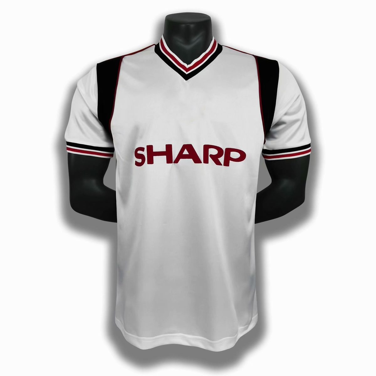 Red Devils Man L1985 Away Blue Short Sleeve Game Jersey 8485 Retro Classic Edition Football Shirt Now_desvips.com