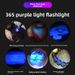 High Power Flashlight 20w Wholesale UV Black Mirror Jewelry Fluorescent Anti-Counterfeiting Detection 365nm Purple Light_desvips.com