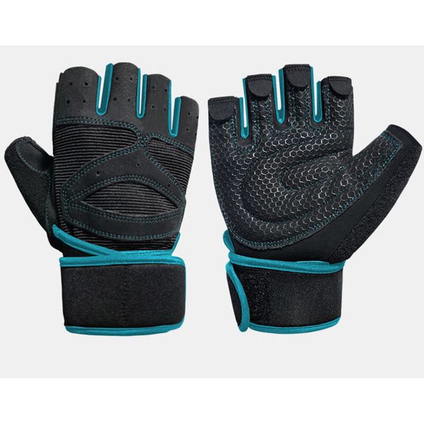 Fitness Men And Women Horizontal Bar Wrist Strap Two-in-one Non-slip Breathable Wearable Sports Gloves Dumbbe_desvips.com