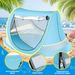 Baby Pop-up Travel Bed With Sun Hat, Suitable Boys Or Girls, Toddler Camping Portable Baby Sunshade, Summer Beach Tent_desvips.com