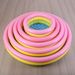 Three Ring Water Feature, Bubble Ball Inflatable Swimming Pool, Round Bubble Bottom Wading Pool, Baby Fishing, Sand Play, Rainbow Portable._desvips.com