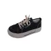 Spring New Canvas Women S Fashion Little White Student Thick Sole Sports Casual Versatile Instagram Single Shoes_desvips.com