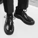 Men Haruku Korean Style Streetwear Casual Thick Platform Wedding Shoes Male Business Fashion Dress Leather Shoe Man_desvips.com
