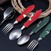Modern, Factory-operated Detachable Three-piece Outdoor Travel Cutlery Knife, Multifunctional Folding Knife_desvips.com