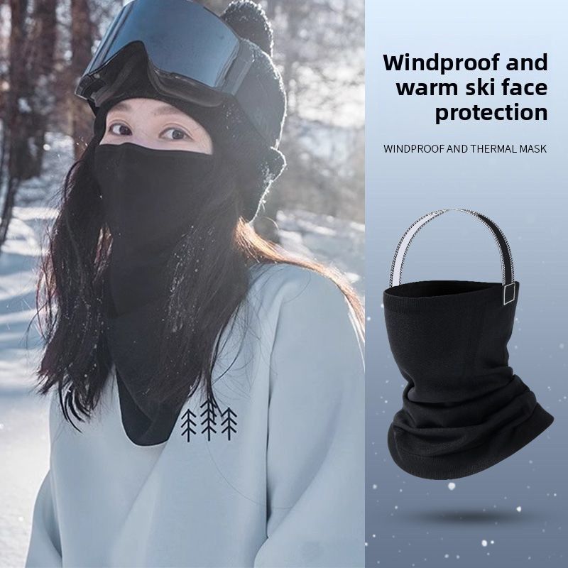 Awka Ski Mask Headgear Equipment Magnetic Face Shield Anti-Freeze Winter Hat Snowboard Neck Warmer_desvips.com