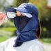 Summer Men Women, Sun Protection Hat For Fishing And Tea Picking, UV Protection, Windproof, Face Covering, Sunshade Mask_desvips.com
