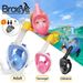 Underwater Snorkeling Full Face Children Swimming Mask Set Scuba Diving Respirator Masks Anti Fog Safe Breathing For Kids Adult_desvips.com
