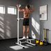 Power Tower Dip Barre De Traction Autoportante Réglable En Hauteur Cadre Acier 91,5 X 97,5 X 176,5-227 Cm Pour La Maison_desvips.com