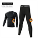 Winter Running Set Men's Fleece-Lined Thermal Base Layer Quick-Dry Compression Shirt Sports Fitness Ski Training_desvips.com