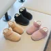 Baby Girls Boys Snow Children Winter Kids Outdoor Plush Cotton-padded Cutefeet Soft-Soled Non-slip Infant Toddler Boots_desvips.com