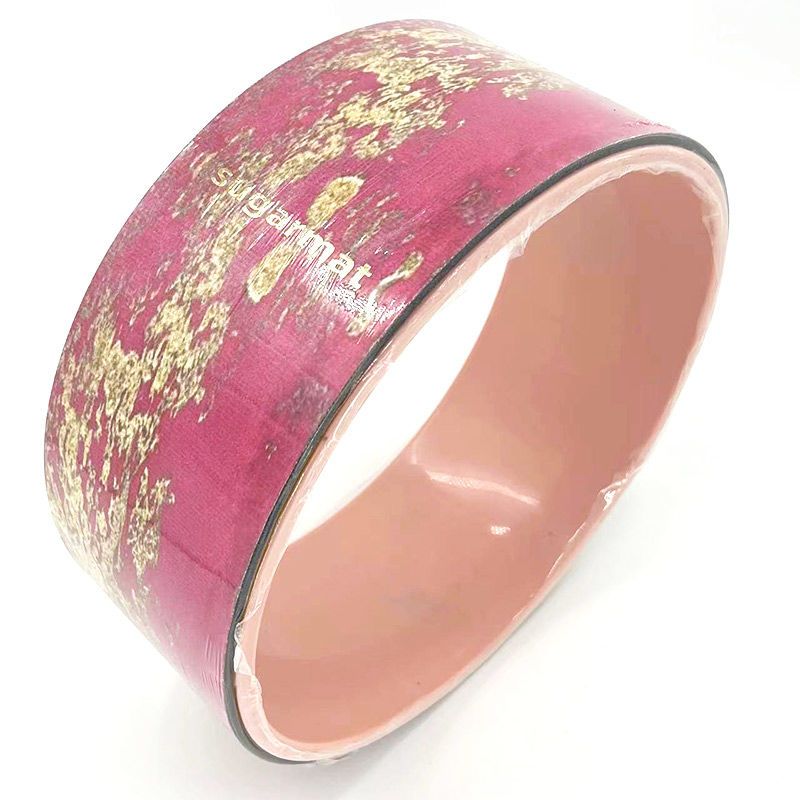 Suede Rubber Wheel Beginners Yoga Backbend Beauty Back Artifact Pilates Fitness Magic Circle For Women_desvips.com