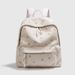 BM small floral backpack canvas backpack casual fashion women's bag_desvips.com