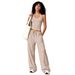 Women's Brushed Yoga Set Quick Drying Backless Suspender Sportswear Casual Running Fitness Wear_desvips.com