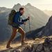 Fiber Trekking Carbon Ultra-Light Three-Section Telescopic Pole Men And Women Professional Outdoor Hiking Cane Climbing_desvips.com