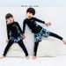2020 Children's Swimwear Older Kids, Quick-dry Two-piece Sun-protective Swimsuit, Long-sleeved Long-pants, Waterproof_desvips.com