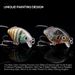 TREHOOK 5pcs Mini Crankbait Lure Set 30mm Floating Wobbler For UL Fishing Bass Trout Perch Hard Bait Tackle_desvips.com