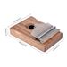 Muspor17 Tone EQ Electric Box Mahogany Thumb Kalimba Finger Piano With Bag + String - Garland_desvips.com