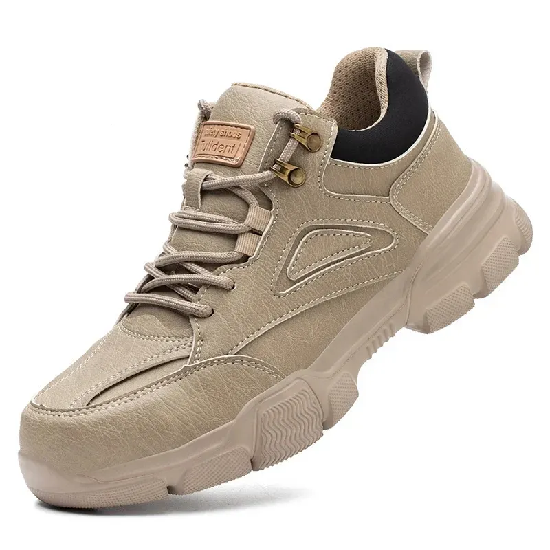 Mens Safety Steel Toe Caps Work With Shock Absorption And Puncture Resistance Industrial Shoes 241205_desvips.com