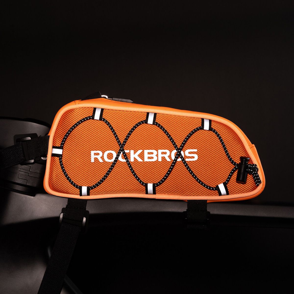 ROCKBROS Frame Bag Bicycle Top Tube Bag for MTB Road Bike 1L Reflective_desvips.com