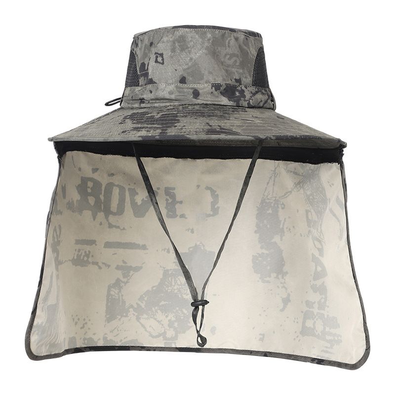 Men's Summer Fishing Hat With Neck Flap - UPF 50+ Sun Protection For Outdoor Hiking & Fishing_desvips.com