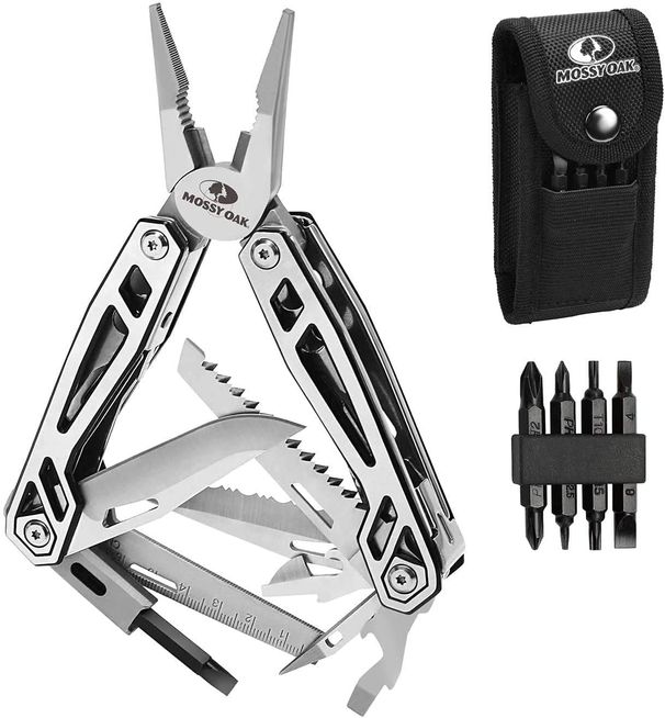 MOSSY OAK 21-in-1 Multitool With Stainless Steel Pliers And Pocket Knife_desvips.com