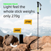 Outdoor Hiking Folding Anti-Slip Walking Stick Multi-Functional Hiking Equipment_desvips.com