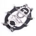New 12-tooth outdoor ice and snow anti-skating claw rubber shoe cover stainless steel welded ice claw_desvips.com