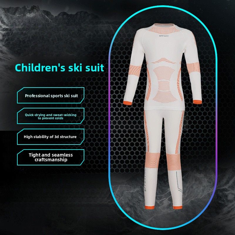 Ski Clothing For Children Boys And Girls Moisture-Wicking Thermal Sports Underwear Outdoor Compression Base Layer_desvips.com