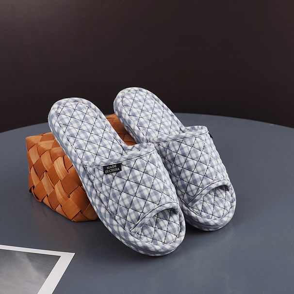RenMou Outdoor Single Machine Washable Three-layer Thick Pure Cotton Cloth Bottom, Home Indoor Wooden Floor Slippers For Men Exclusive Supply_desvips.com