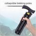 Foldable Aluminum Alloy Telescopic Elderly Multifunctional Walking Stick Trekking Pole Lightweight_desvips.com