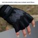Black Full-Finger Cycling, Tactical Half-Finger For Outdoor Training, Field Work, Wear-Resistant Protective Gloves With_desvips.com