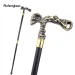 Golden Black Skull Walking Stick Decorative Vampire Decorative Cane For Halloween For Cosplay And Parties, For Cosplay & Party_desvips.com