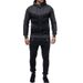 Men's Clothing Autumn and Winter Sweatshirt Suit Men's Casual Hooded Sweatshirt Suit Men's Sports Cardigan Sweatshirt Suit Manufacturer_desvips.com