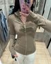 Women's Activewear Outerwear Women's Jacket, Elastic Slim Fit, Zipper, Autumn/Winter Sports Fitness Long Sleeved Jacket Top_desvips.com