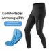 ROCKBROS Fahrrad Hose Lang mit 3D Sitzpolster Herbst Atmungsaktiv Reflektierend_desvips.com