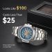 LONGLUX Men Automatic Mechanical Luxury Watches Waterproof Skeleton Business Cheap Wholesale Stainless Steel Gift Watch_desvips.com