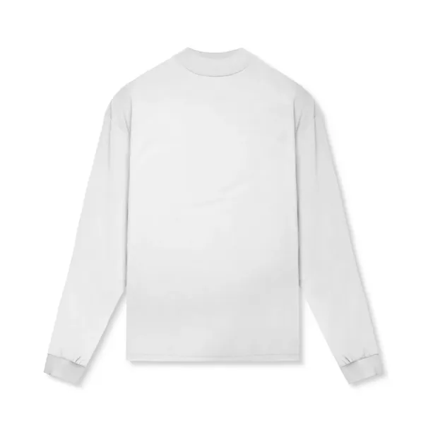 Oversized Long Sleeve Running T-shirts Mens Turtleneck Dropped Shoulder Loose Sports Fitness T Shirt Gym Bodybuilding_desvips.com