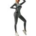 Autumn Winter Moisture Wicking Suit Seamless Training Thermal Ski Quick-Dry Underwear Set Fitness Sportswear_desvips.com