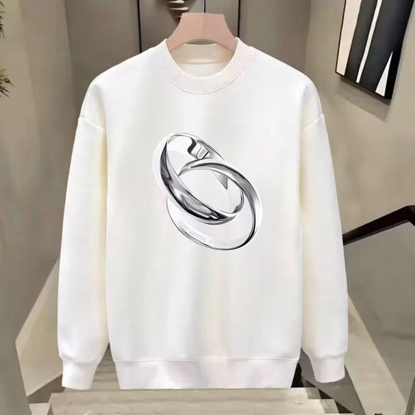 High-End Crew Neck Sweatshirt Trendy Brand Cool Unisex Korean Fashion Niche Autumn Winter Couple Tops_desvips.com