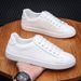 sheepskin high version german training versatile lace up men's and women's casual comfortable flat bottom white forrest_desvips.com